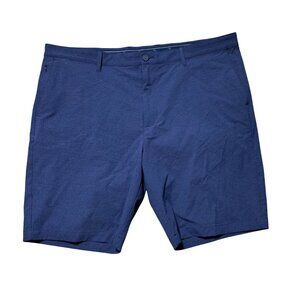 Tommy Bahama Men's 42 Flat-Front Casual Navy Blue Short